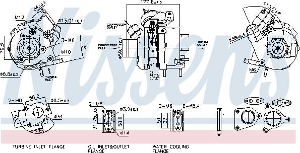 Nissens 93796 - Kompresors, Turbopūte www.autospares.lv