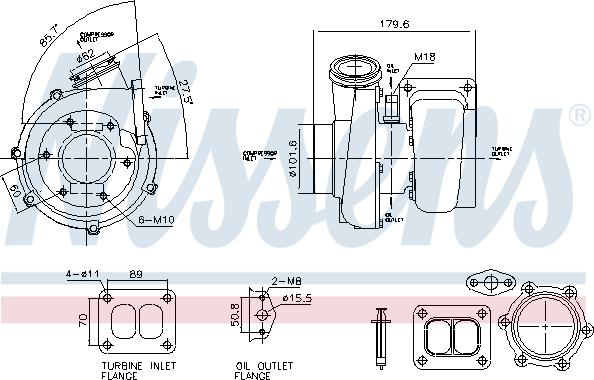 Nissens 93782 - Kompresors, Turbopūte www.autospares.lv