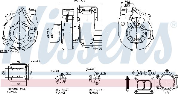 Nissens 93738 - Kompresors, Turbopūte www.autospares.lv