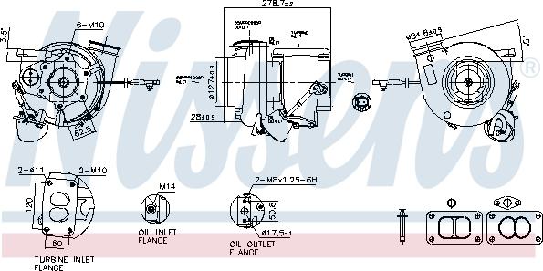 Nissens 93721 - Kompresors, Turbopūte www.autospares.lv