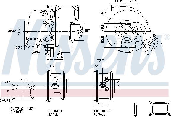 Nissens 93727 - Kompresors, Turbopūte www.autospares.lv