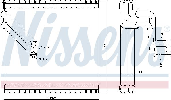 Nissens 92409 - Iztvaikotājs, Gaisa kondicionēšanas sistēma www.autospares.lv