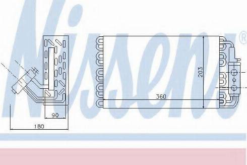 Nissens 92061 - Iztvaikotājs, Gaisa kondicionēšanas sistēma www.autospares.lv