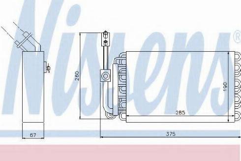 Nissens 92003 - Iztvaikotājs, Gaisa kondicionēšanas sistēma www.autospares.lv