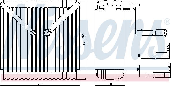 Nissens 92015 - Iztvaikotājs, Gaisa kondicionēšanas sistēma www.autospares.lv