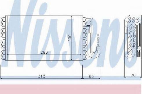 Nissens 92146 - Iztvaikotājs, Gaisa kondicionēšanas sistēma www.autospares.lv