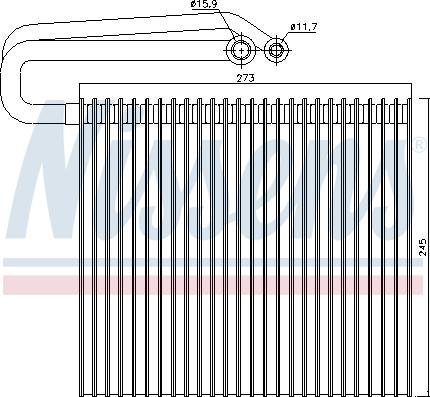 Nissens 92165 - Iztvaikotājs, Gaisa kondicionēšanas sistēma www.autospares.lv