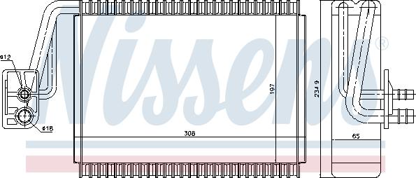 Nissens 92174 - Iztvaikotājs, Gaisa kondicionēšanas sistēma www.autospares.lv