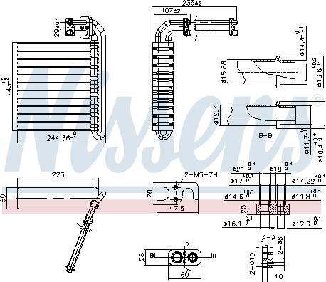 Nissens 92332 - Iztvaikotājs, Gaisa kondicionēšanas sistēma www.autospares.lv