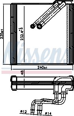 Nissens 92371 - Iztvaikotājs, Gaisa kondicionēšanas sistēma www.autospares.lv