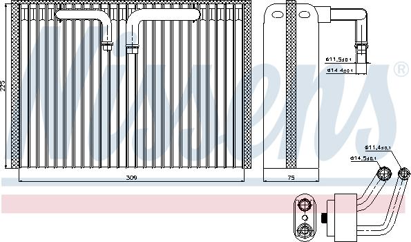 Nissens 92296 - Iztvaikotājs, Gaisa kondicionēšanas sistēma www.autospares.lv