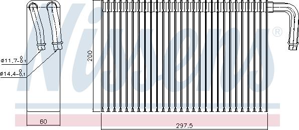 Nissens 92298 - Iztvaikotājs, Gaisa kondicionēšanas sistēma www.autospares.lv