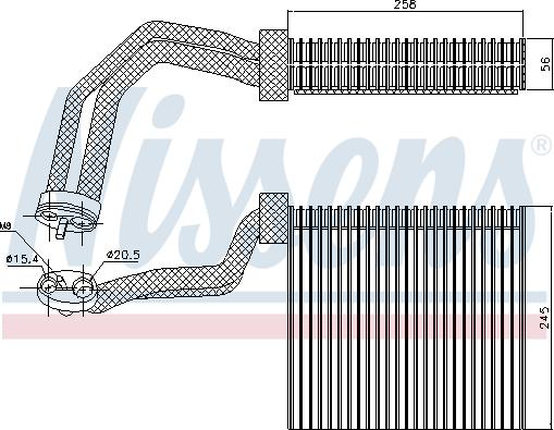 Nissens 92293 - Iztvaikotājs, Gaisa kondicionēšanas sistēma www.autospares.lv