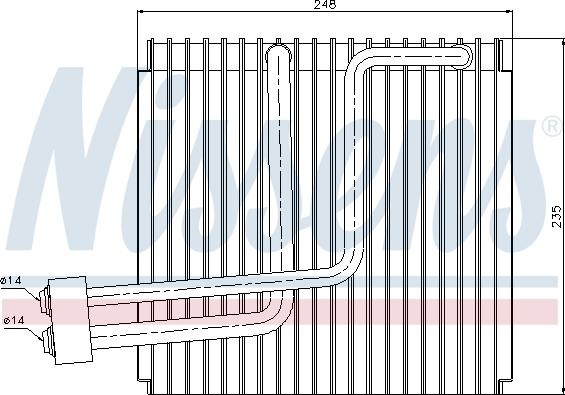 Nissens 92265 - Iztvaikotājs, Gaisa kondicionēšanas sistēma www.autospares.lv