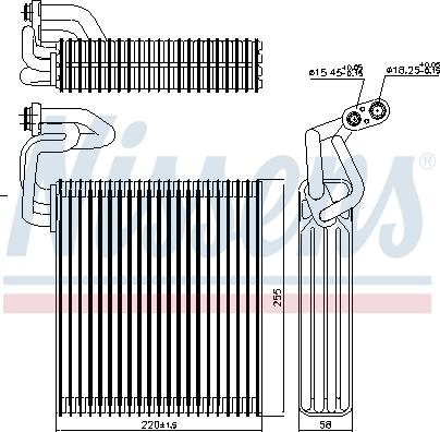 Nissens 92214 - Iztvaikotājs, Gaisa kondicionēšanas sistēma www.autospares.lv