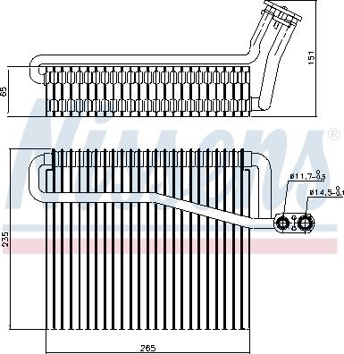 Nissens 92271 - Iztvaikotājs, Gaisa kondicionēšanas sistēma www.autospares.lv