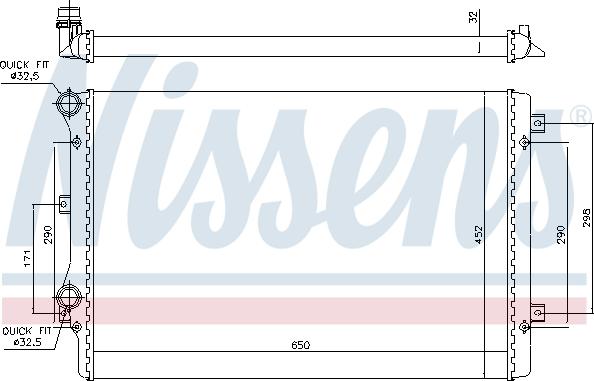 Nissens 699681 - Radiators, Motora dzesēšanas sistēma www.autospares.lv