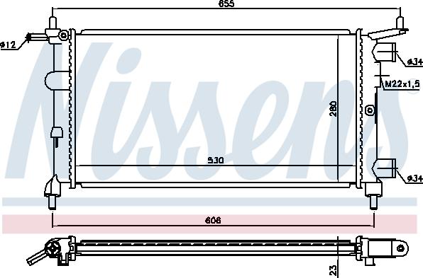 Nissens 694520 - Radiators, Motora dzesēšanas sistēma www.autospares.lv