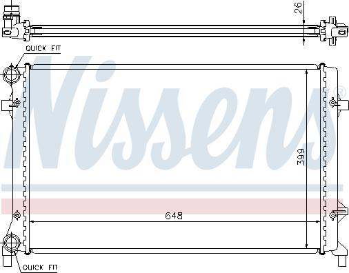 Nissens 695481 - Radiators, Motora dzesēšanas sistēma www.autospares.lv