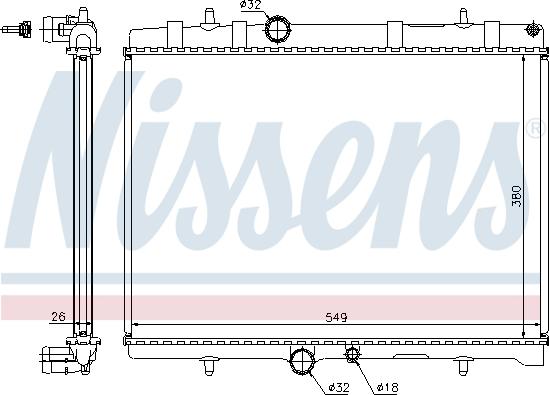 Nissens 695550 - Radiators, Motora dzesēšanas sistēma www.autospares.lv