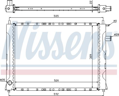 Nissens 695096 - Radiators, Motora dzesēšanas sistēma www.autospares.lv