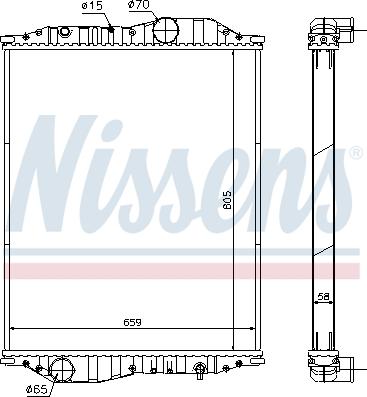 Nissens 696090 - Radiators, Motora dzesēšanas sistēma www.autospares.lv