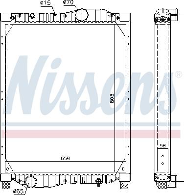 Nissens 69609 - Radiators, Motora dzesēšanas sistēma www.autospares.lv