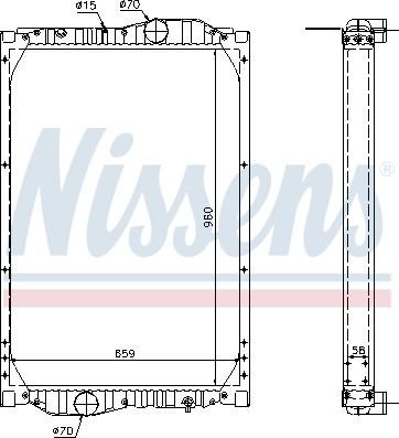 Nissens 69604A - Radiators, Motora dzesēšanas sistēma www.autospares.lv