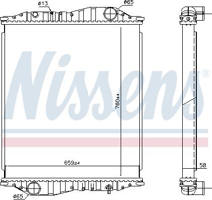 Nissens 69602A - Radiators, Motora dzesēšanas sistēma www.autospares.lv