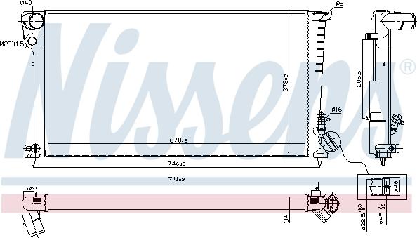 Nissens 698681 - Radiators, Motora dzesēšanas sistēma www.autospares.lv