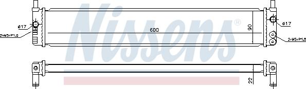 Nissens 646882 - Dzesētājs, Elektroauto akumulatoru baterija (EVB) www.autospares.lv