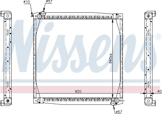 Nissens 64069A - Radiators, Motora dzesēšanas sistēma www.autospares.lv