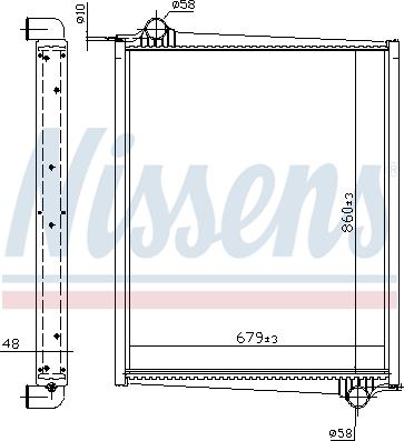 Nissens 64068A - Radiators, Motora dzesēšanas sistēma www.autospares.lv