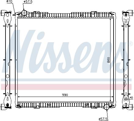 Nissens 64067A - Radiators, Motora dzesēšanas sistēma www.autospares.lv