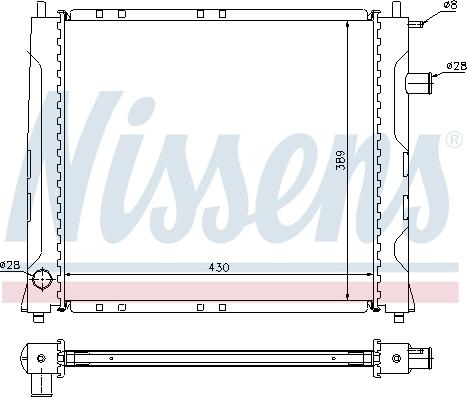 Nissens 698786 - Radiators, Motora dzesēšanas sistēma www.autospares.lv