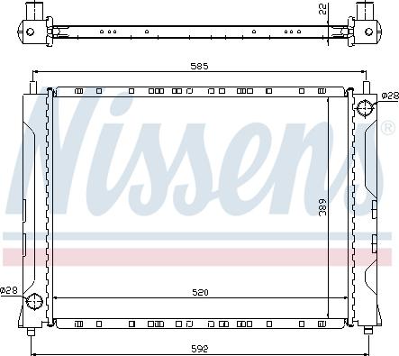 Nissens 692583 - Radiators, Motora dzesēšanas sistēma www.autospares.lv