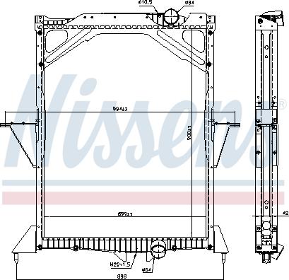 Nissens 65466A - Radiators, Motora dzesēšanas sistēma www.autospares.lv