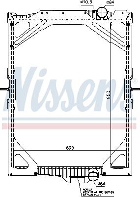 Nissens 65463A - Radiators, Motora dzesēšanas sistēma www.autospares.lv