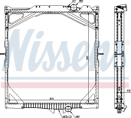 Nissens 65462A - Radiators, Motora dzesēšanas sistēma www.autospares.lv