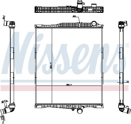 Nissens 654790 - Radiators, Motora dzesēšanas sistēma www.autospares.lv