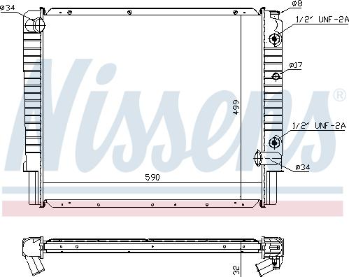 Nissens 65523A - Radiators, Motora dzesēšanas sistēma www.autospares.lv