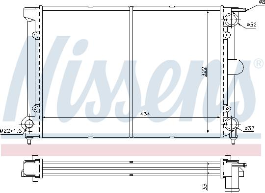 Nissens 695385 - Radiators, Motora dzesēšanas sistēma www.autospares.lv