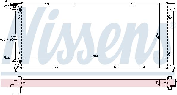 Nissens 690243 - Radiators, Motora dzesēšanas sistēma www.autospares.lv