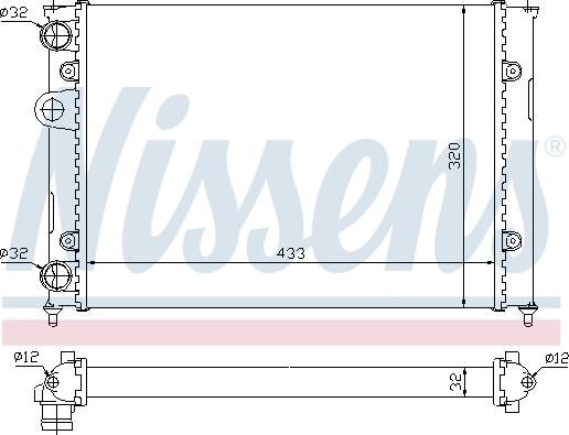 Nissens 695510 - Radiators, Motora dzesēšanas sistēma autospares.lv