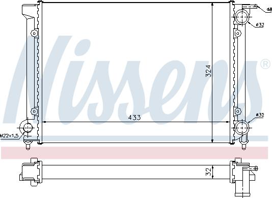 Nissens 699406 - Radiators, Motora dzesēšanas sistēma www.autospares.lv