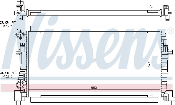 Nissens 693175 - Radiators, Motora dzesēšanas sistēma www.autospares.lv