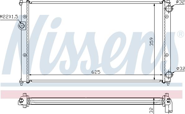 Nissens 652441 - Radiators, Motora dzesēšanas sistēma autospares.lv