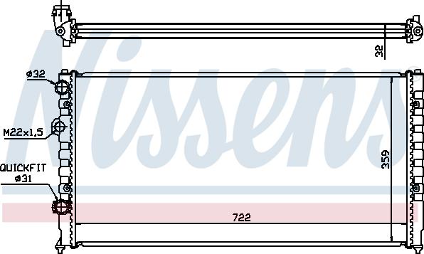 Nissens 698932 - Radiators, Motora dzesēšanas sistēma www.autospares.lv