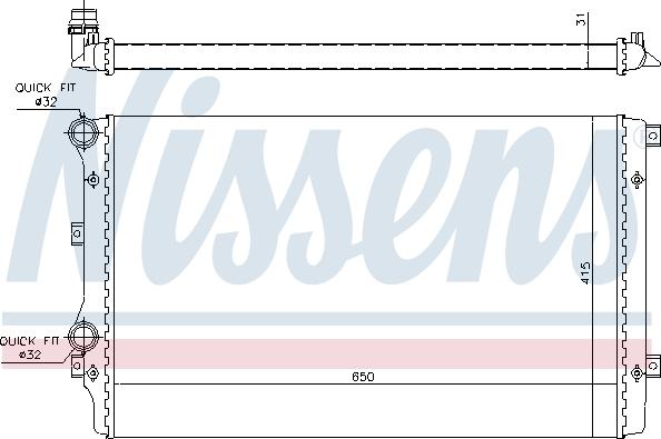 Nissens 65280A - Radiators, Motora dzesēšanas sistēma www.autospares.lv