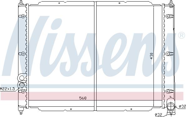 Nissens 698802 - Radiators, Motora dzesēšanas sistēma autospares.lv